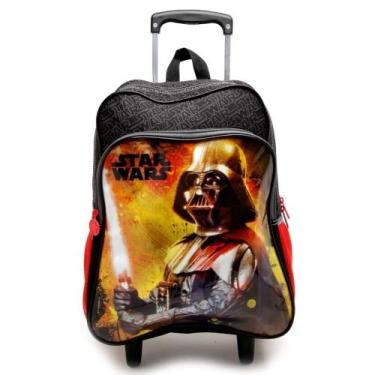 Imagem de Mochila Grande Com Rodinha Escolar Infantil Star Wars - Pacific