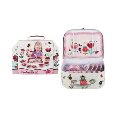 Imagem de Conjunto De Brinquedo De Chá Para Crianças Em Lata, Com Snacks Para O 