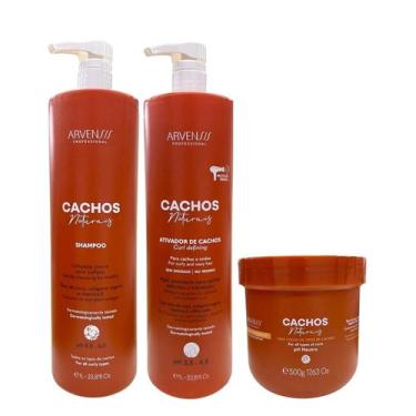 Imagem de Kit Arvensis Professional Cachos Naturais - Shampoo 1L + Ativador De C