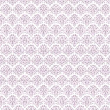 Imagem de Papel De Parede Arabesco Roxo Branco Adesivo Quarto Sala