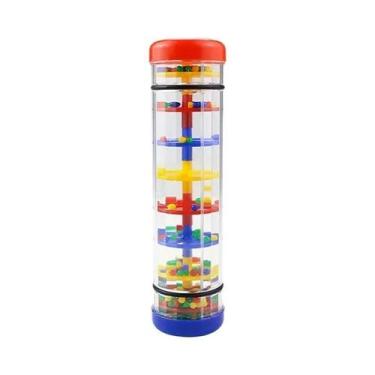 Imagem de Brinquedo Musical Sensorial Montessori Rainmaker Instrumento De Sino D