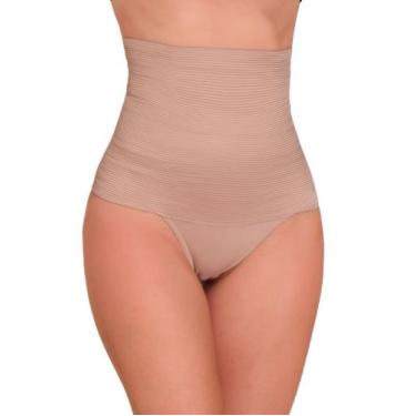 Imagem de Calcinha Cinta Modeladora Feminina Cintura Alta Zero Barriga Redutor d