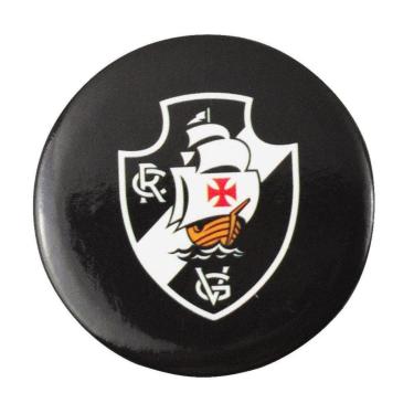 Imagem de Broche Botton Pin Escudo Redondo 4x4cm - Vasco-Unissex