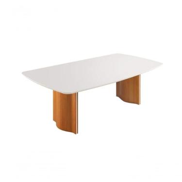 Imagem de Mesa De Jantar Laminada Com Vidro 1,80x1,0m River Requinte