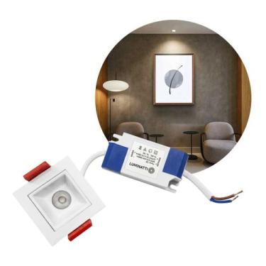 Imagem de Spot LED 2W Embutir DotLight Direcional 15 Luz Quente 3000K Luminatti 