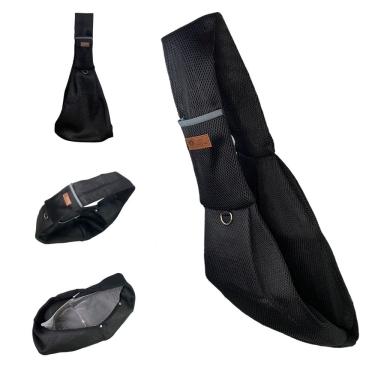 Imagem de Bolsa de Transporte Canguru Gato Cao Animal Tira de Ombro Malha Respiravel Tecido Resistente Confortavel