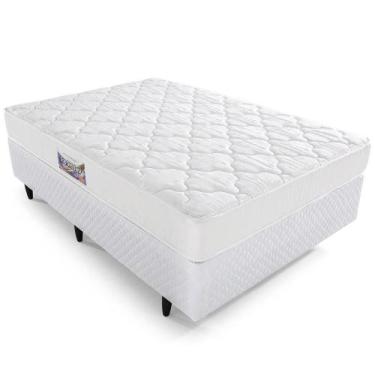Imagem de Cama Box Herval Casal Alto Suporte Top D45 New, 60x128x188 cm, Espuma 