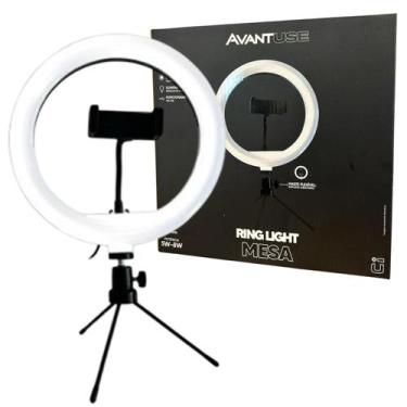 Imagem de Ring Light Mesa Clip Video 8w Dimerizavel 3000k 4000k 6500k 5v Preto F