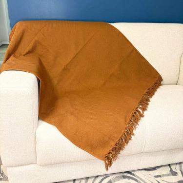 Imagem de Manta Decorativa 120cmx300cm para Sofá/peseira em Algodão Naturalle Caramelo