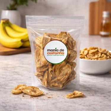 Imagem de Banana Chips Doce com Açúcar e Canela 100g - Mania de Castanha