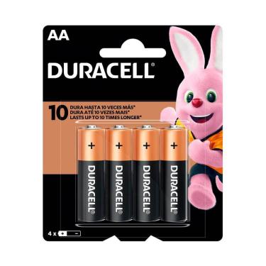 Imagem de Pilha Duracell Alcalina Aa com 4 Unidades