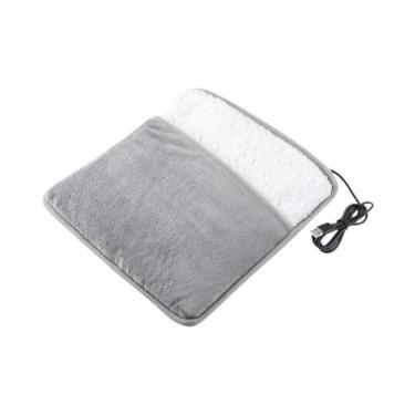 Imagem de Almofada Elétrica para Aquecer os Pés - Pelúcia Macia e Lavável, Tipo 