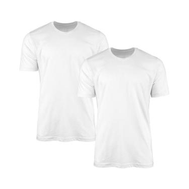Imagem de Kit 2 Camisetas Masculina Lisa Básica 100% Algodão-Masculino