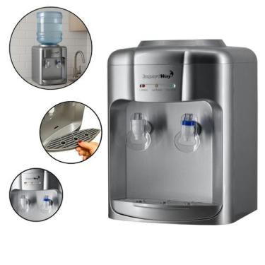 Imagem de Bebedouro Refrigerado Água Gelada Natural Galão Garrafão Mesa Eletrôni