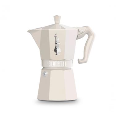 Imagem de Cafeteira Moka Expresso Bialetti Moka Exclusive Areia Aço Inox 3 Xícaras Bege