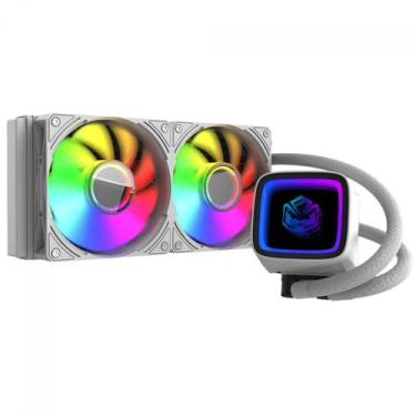 Imagem de Water Cooler PCYES Tundra White Ghost, ARGB, 240mm, Branco, WCTWG240