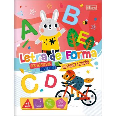 Imagem de Livro Cartilha Infantil Pedagógico de Ativididades Alfabetização Letra de Forma + de 10...