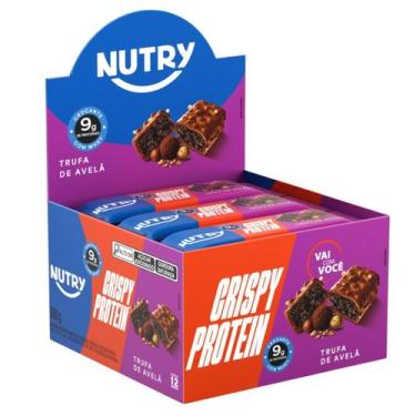 Imagem de Barra Proteica Nutry Crispy Protein Trufa de Avelã 12 Unidades 30g, Tr