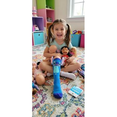 Imagem de Meia Divertida Maluca 3d Infantil personagem - Joiawa, Azul