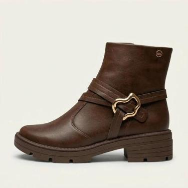 Imagem de Bota Dakota Cano Curto Tira com Fivela REF:D2403, Marrom, 38