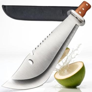 Imagem de Facão Rural Camping Trilha Pesca Corte Mato Galhos Cana 48cm - Genéric
