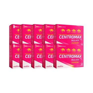 Imagem de Kit 10 Centromax Mulher Ecofitus Colágeno 60 Cápsulas