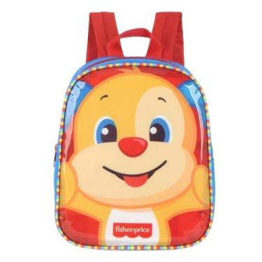 Imagem de Mochila Infantil Passeio Fisher Price Azul Pequena Original, Azul