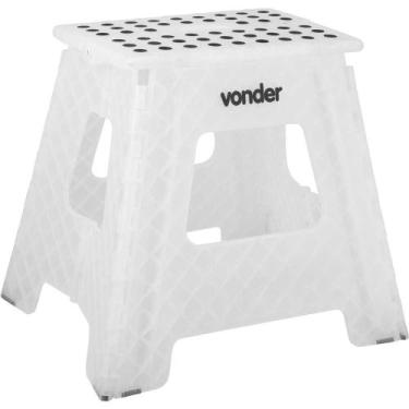 Imagem de Banqueta Plástica Dobrável Transparente 360 Mm - Vonder