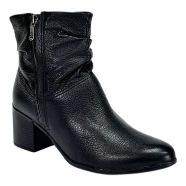 Imagem de Bota Bottero Slouchy Cano Baixo em Couro 346907 Preto, Preto, 34