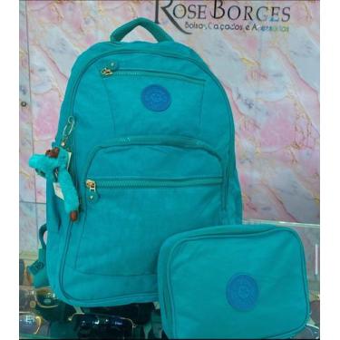 Imagem de Bolsa na cor Azul turquesa, bolsa versatil, para seu momento de escola