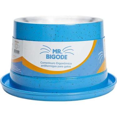 Imagem de Comedouro Mr. Bigode Ergonômico e Antiformigas para Gatos NF Pet 250ml