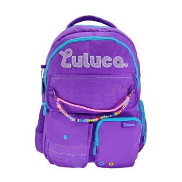Imagem de Mochila Escolar Luluca 24611 - Juvenil, Roxo, Único