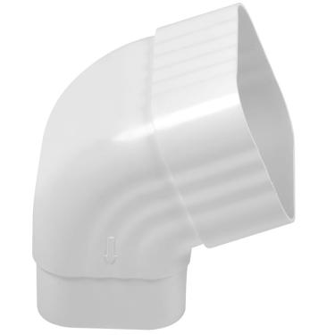 Imagem de Joelho Frontal do Condutor de Calha Modelo Frontal para Alinhar Descida da Água Branco Astra