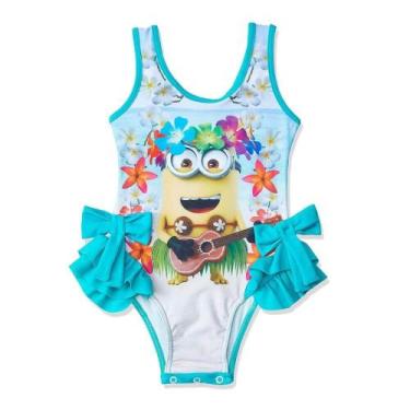 Imagem de Maiô Infantil Tip Top Com Forro Minions Meu Malvado Favorito, Azul, 1T