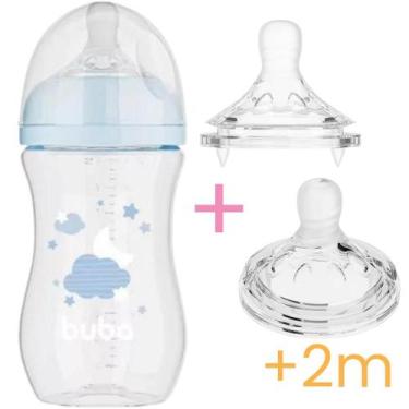 Imagem de Kit Mamadeira Easy Flow c/ 2 Bicos Extras - Buba