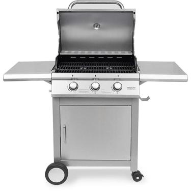 Imagem de Churrasqueira a Gás Portátil Aço Inox com Carrinho e Tampa Inox Suggar CH5001IX Bivolt