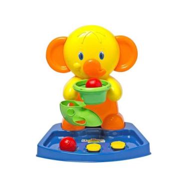 Imagem de Brinquedo de Encaixar Play Time - Basquete Elefantinho Cotiplás 4 Peça