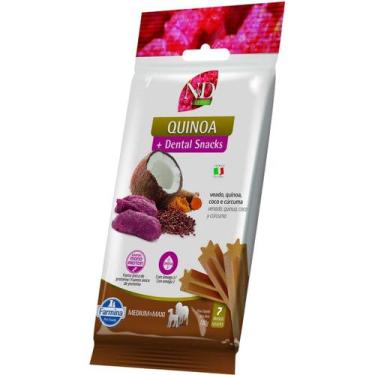 Imagem de Petisco N&D Quinoa Dental sabor Veado Coco e Cúrcuma para Cães de Raça