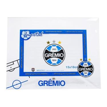 Imagem de Porta Retrato Vidro 1 foto 10x15cm Grêmio Horizontal 10X15 - mileno