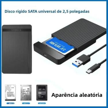 Imagem de Gabinete USB-C Para HDD/SSD De 2,5 Polegadas, Adaptador SATA Para USB 
