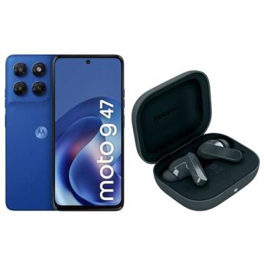 Imagem de Smartphone Motorola Moto g47 256GB Azul Náutico - 5G + Fone de Ouvido 