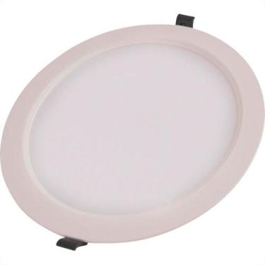 Imagem de Plafon Led Embutir Tramontina Redondo 12W. 840Lm. 6500K. Bivolt Branco