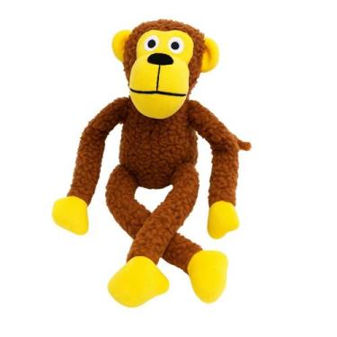 Imagem de Brinquedo De Pelúcia Grande Para Cachorro Pet Mordedor Com Apito Macac
