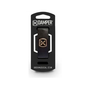Imagem de Damper Dsmd02 Abafador de Cordas Premium em Couro com Tag em Metal Preto Ibox