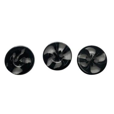 Imagem de Botão Costura Preto Transparente 2 Furos 12.5mm - 1000un - Inova Aviam