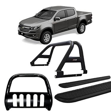 Imagem de Kit Quebra Mato +Estribo + Santo Anto Duplo S-10 12/20 Preto