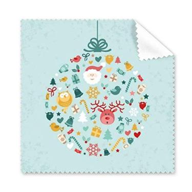 Imagem de Pano de limpeza azul de Natal, Papai Noel, árvore de alce, 5 peças