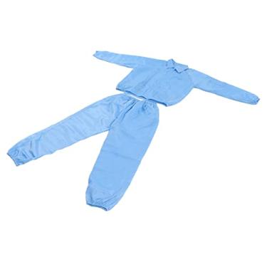 Imagem de Jaqueta de trabalho de proteção de pintura ESD grau alimentício confortável estilo gola azul XXXXL