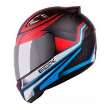 Imagem de Capacete Ebf E0X Frost - Preto e Azul