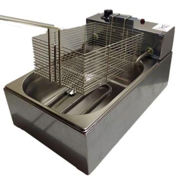 Imagem de Fritadeira Elétrica Inox 5 Litros Profissional A Óleo 220V
